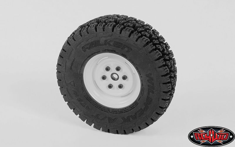 RC4WD 1.55" Vintage Yota 6 Lug Steel Beadlock Wheels (White) (4) – image 3