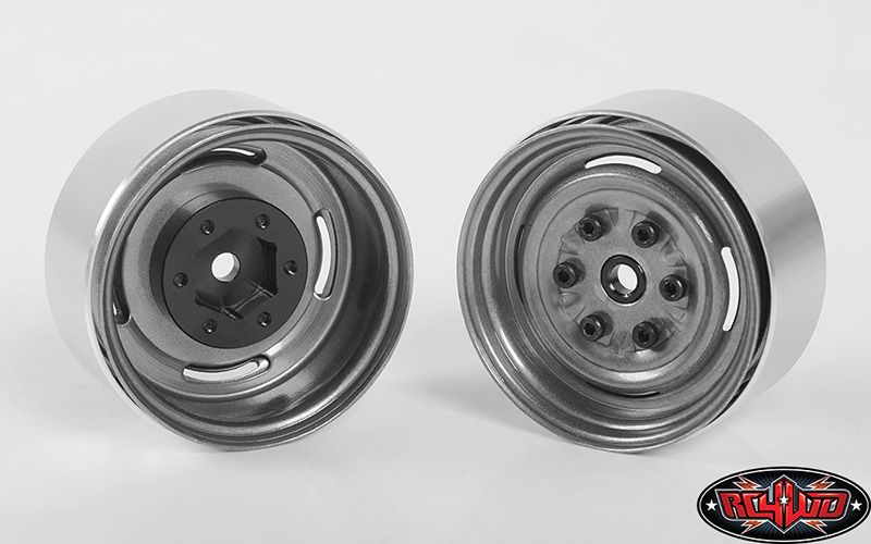 RC4WD 1.55" Vintage Yota 6 Lug Steel Beadlock Wheels (Clear) (4) – image 4