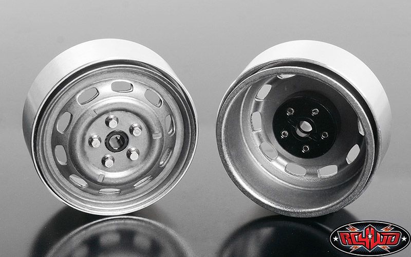 RC4WD 1.7" Stamped Steel 10-Oval Hole Wheels (Plain) (4) – image 3