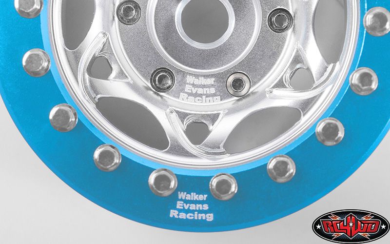 RC4WD 1.55" Walker Evans 501 Legend Beadlock Wheels(Slvr/Blu)(4) – image 4