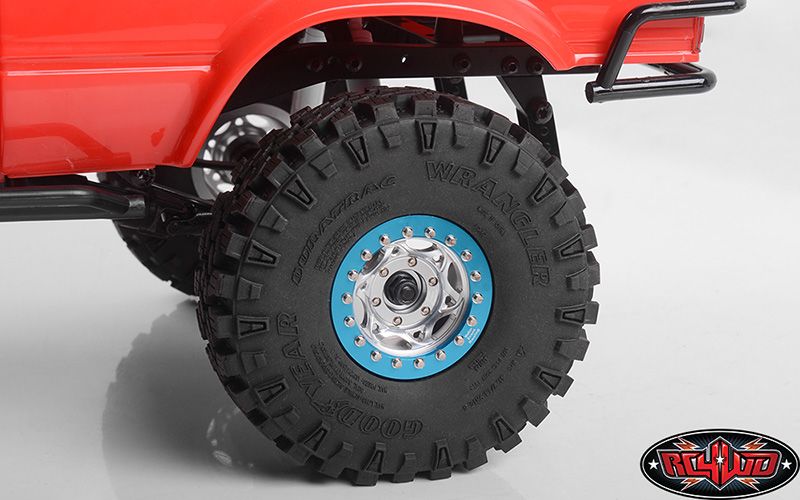RC4WD 1.55" Walker Evans 501 Legend Beadlock Wheels(Slvr/Blu)(4) – image 9