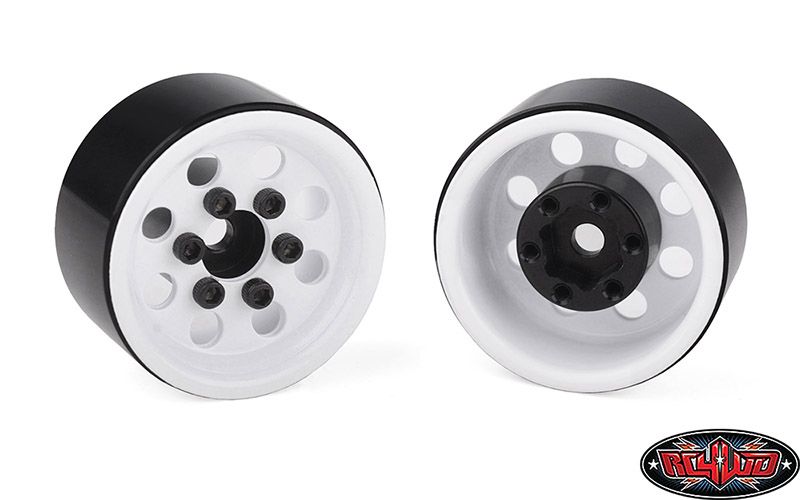 RC4WD 1.0" Pro8 Stamped Steel Beadlock Wheels (White) (4) – image 4