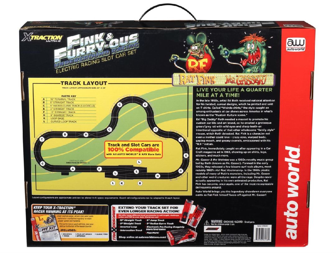 Auto World 14' Rat Fink Fink & FURRY-OUS Underground Racing – image 7
