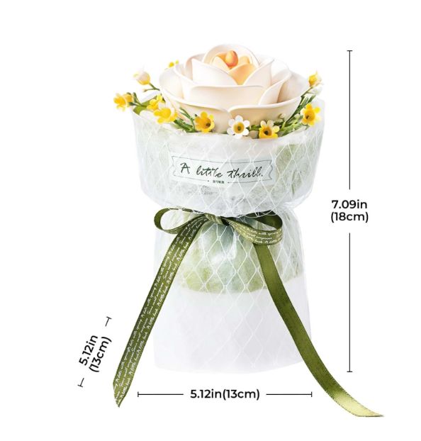ROKR DIY White Camellia 3D Puzzle – image 3