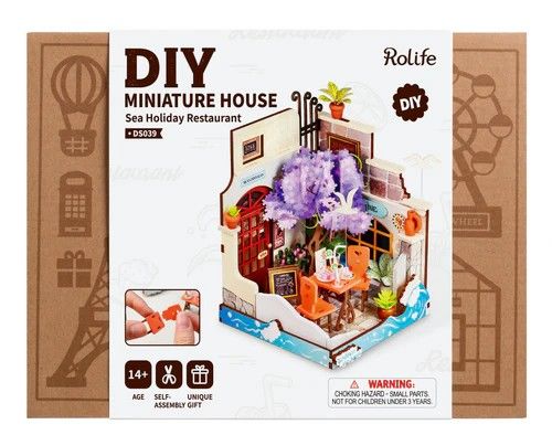 Rolife Sea Holiday Restaurant DIY Miniature House Kit – image 2