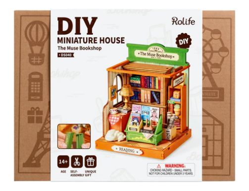 Rolife The Muse Bookshop DIY Miniature House Kit – image 2