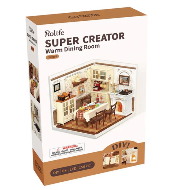 Rolife Warm Dining Room DIY Plastic Miniature House – image 2