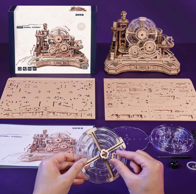 ROKR Gearball Scramble 3D Wooden Puzzle – image 2