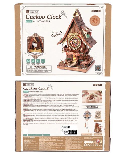 ROKR Cuckoo Clock Mechanical Gear 3D Wooden Puzzle – image 2