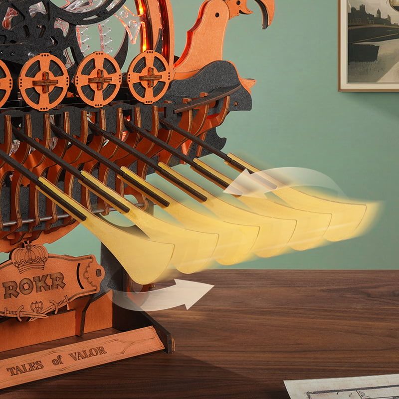 ROKR Dragon-Boat 3D Wooden Puzzle – image 3