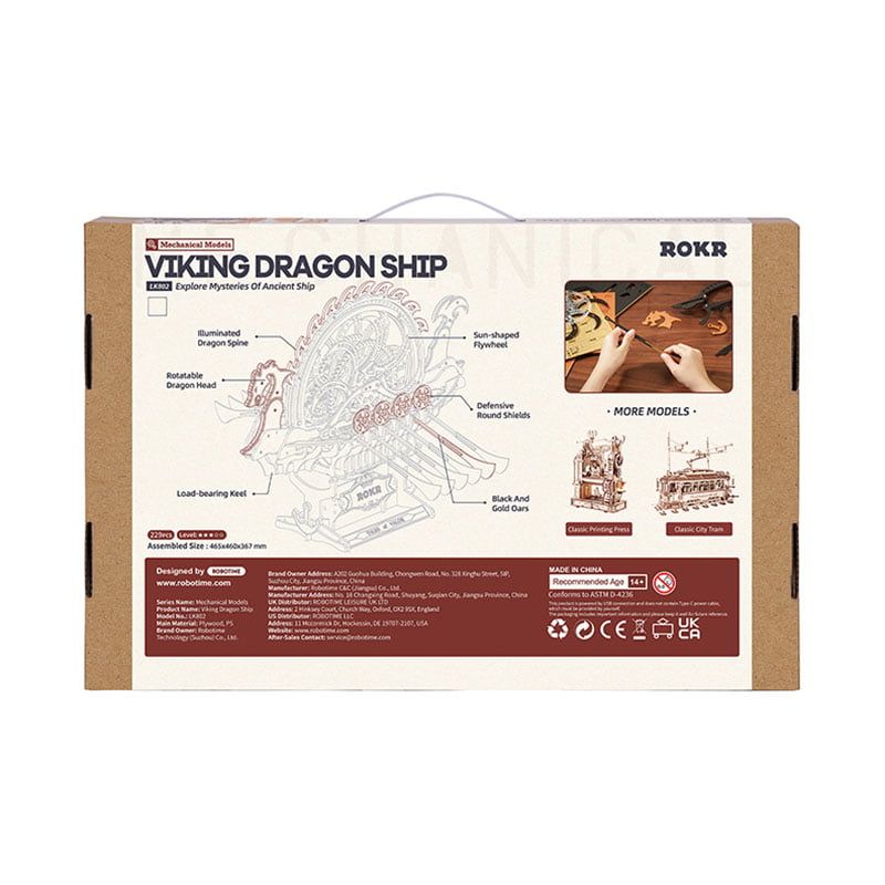 ROKR Dragon-Boat 3D Wooden Puzzle – image 5