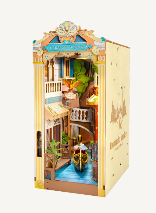 Rolife Romantic Venice DIY Book Nook Shelf Insert – image 2