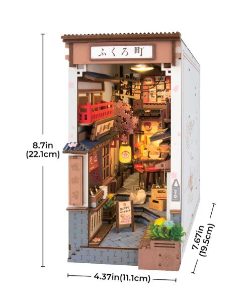 Rolife Sakura Wine Alley DIY Book Nook Shelf Insert – image 2