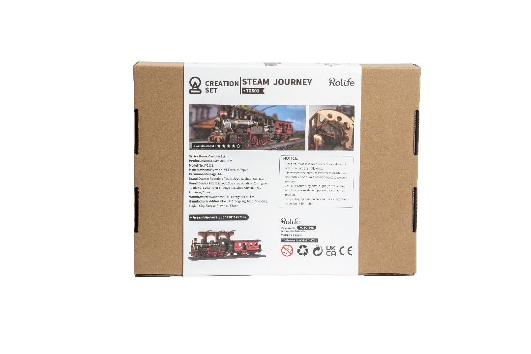 Rolife Steam Journey 3D Wooden Puzzle – image 2