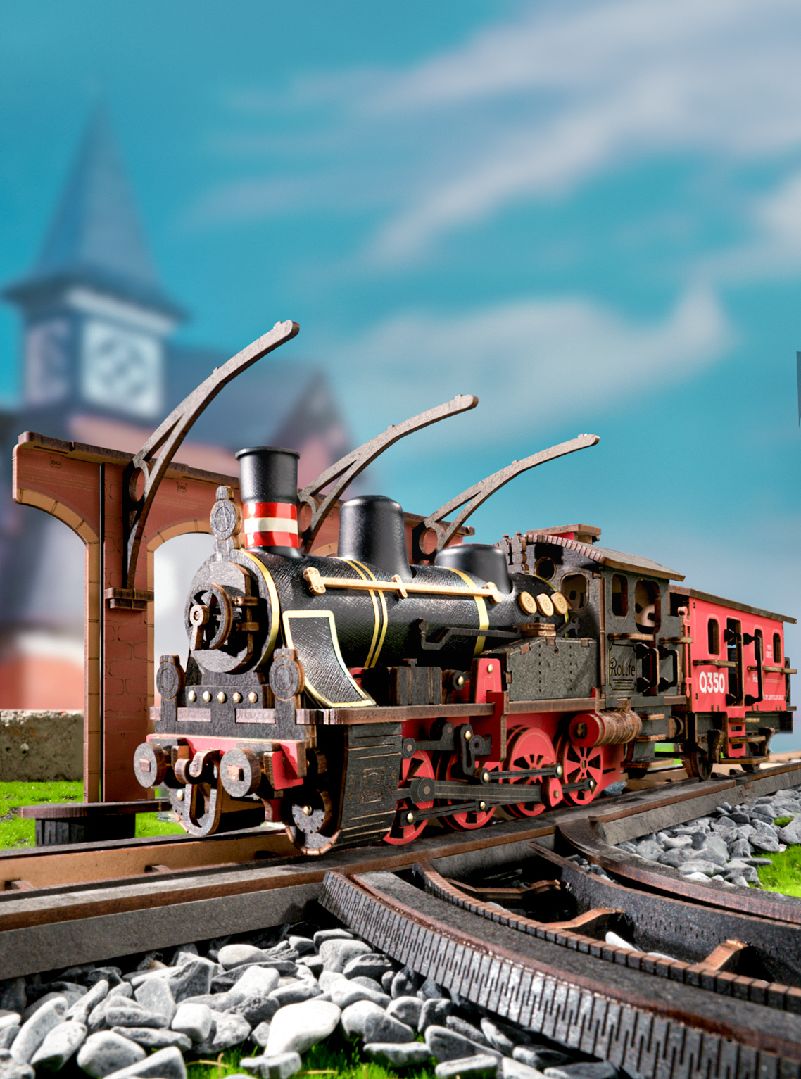 Rolife Steam Journey 3D Wooden Puzzle – image 3