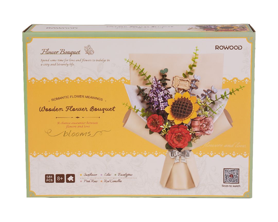 Rowood Wooden Flower Bouquet – image 9