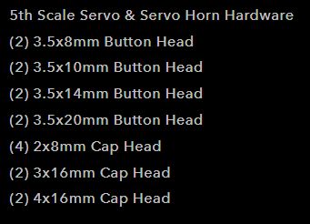 Reefs 1/5th Scale Screw Kit (16pc) – image 2
