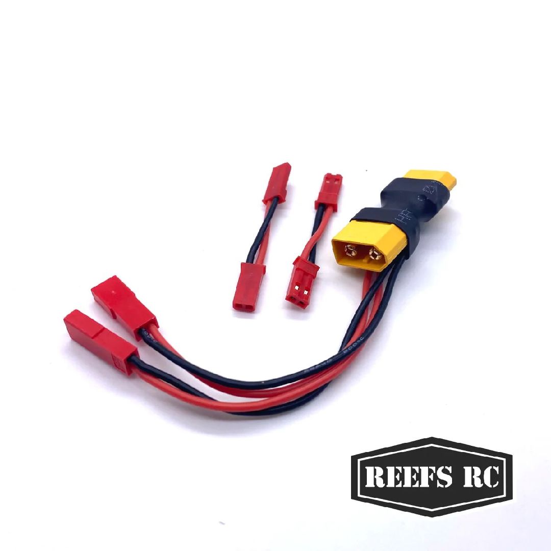 Reefs XT60 Dual JST Connector w/ 2 Male-Male Adaptors – image 2