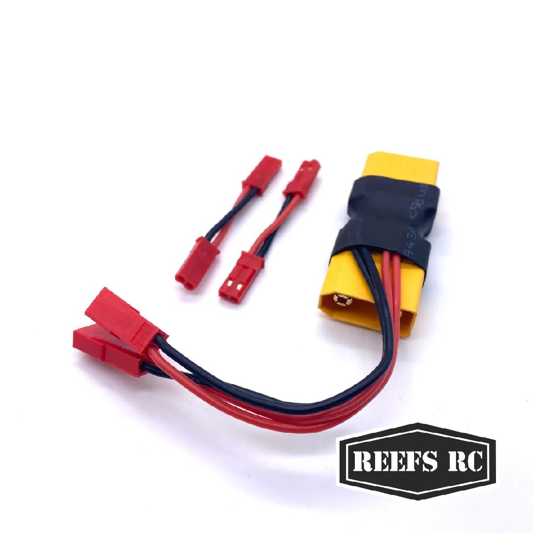 Reefs XT90 Dual JST Connector w/ 2 Male-Male Adaptors – image 2