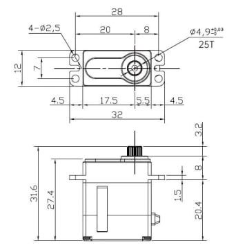 Reefs 179 Smart Brushless Micro Servo/Winch - 179oz 0.06sec@8.4V – image 4