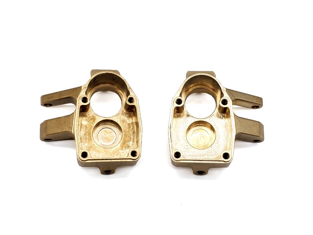 Reefs Brass Portal Knuckle Set SCXPro/Capra/SCX10.3 – image 2