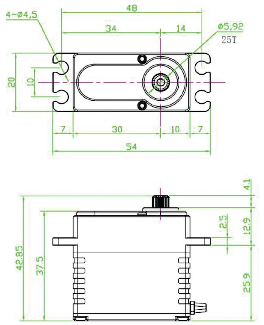 Reefs 422HDv2 Servo Winch w/Built In Controller - 480oz @8.4V – image 5