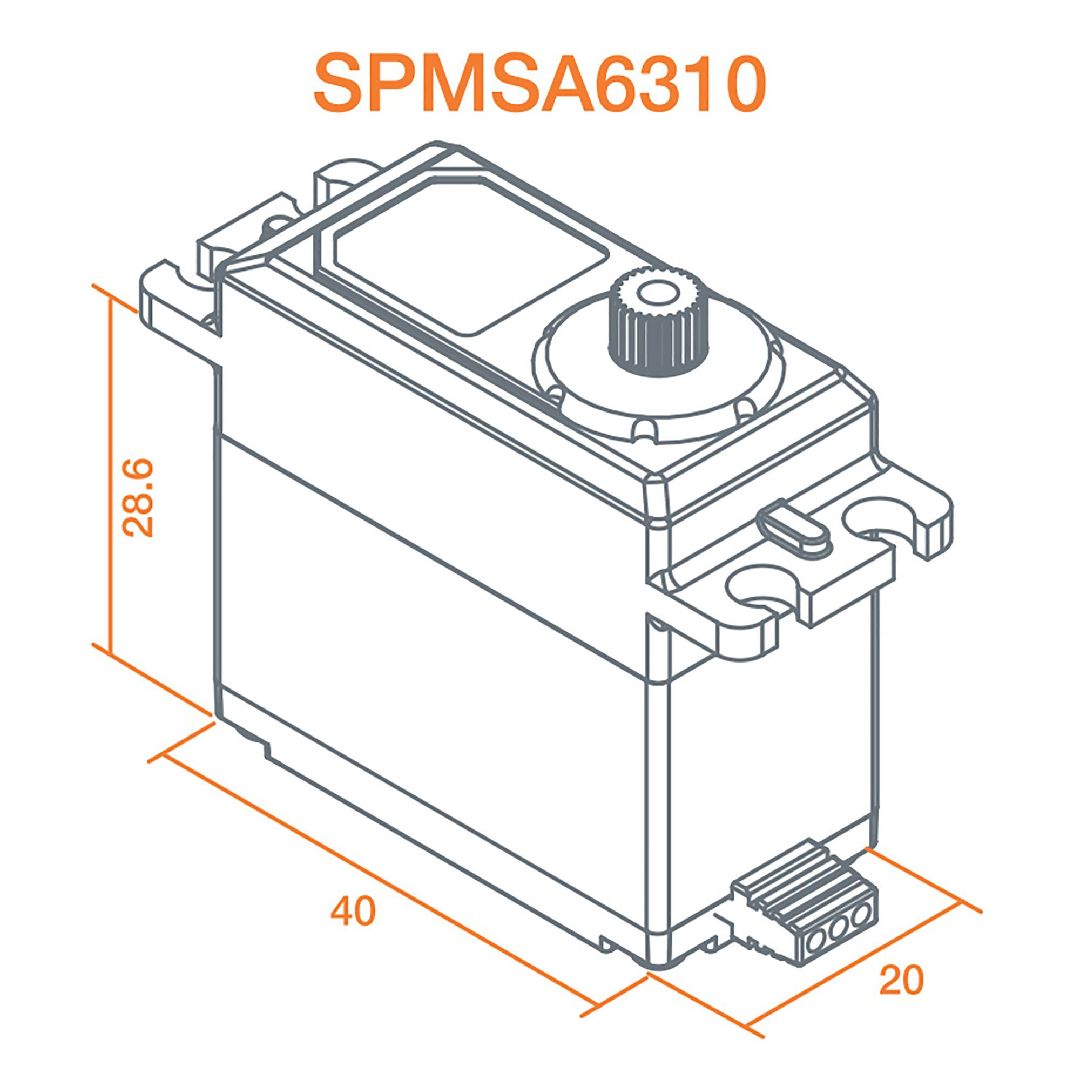 Spektrum Ultra Torque High Speed Metal BL HV Servo – image 2