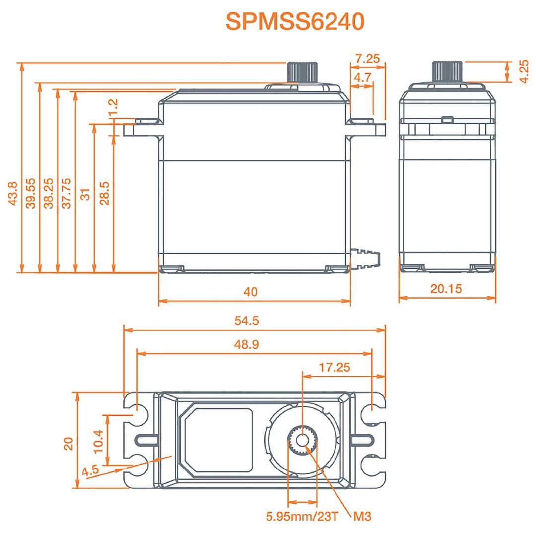 Spektrum High Torq High Speed Digital WP Metal Servo – image 2