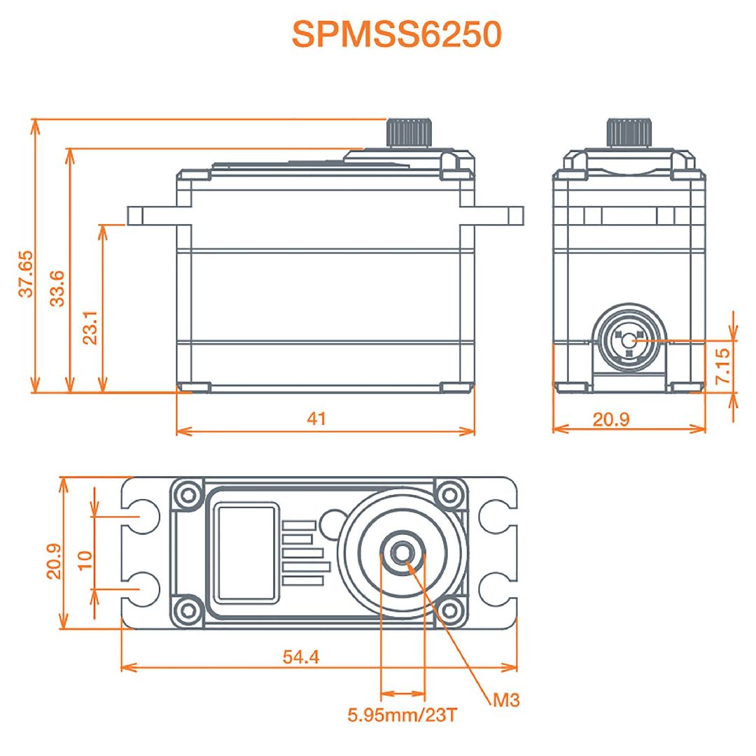Spektrum Ultra Torque High Speed Digi WP Metal Servo – image 4