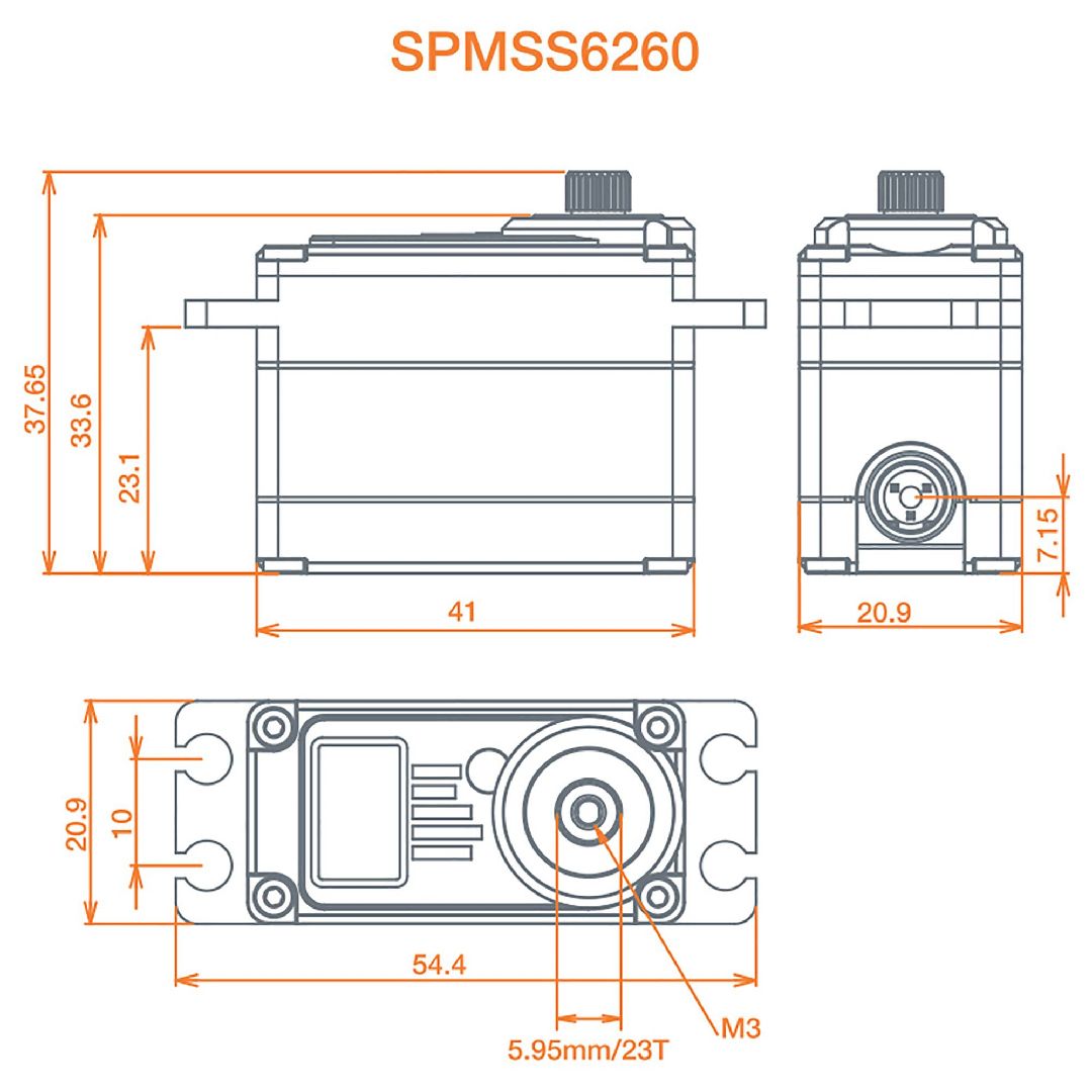 Spektrum High Torque High Speed Digi HV Metal Servo – image 2