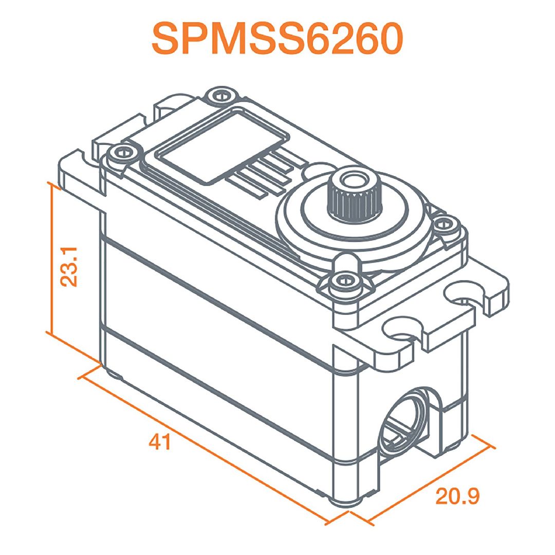 Spektrum High Torque High Speed Digi HV Metal Servo – image 4