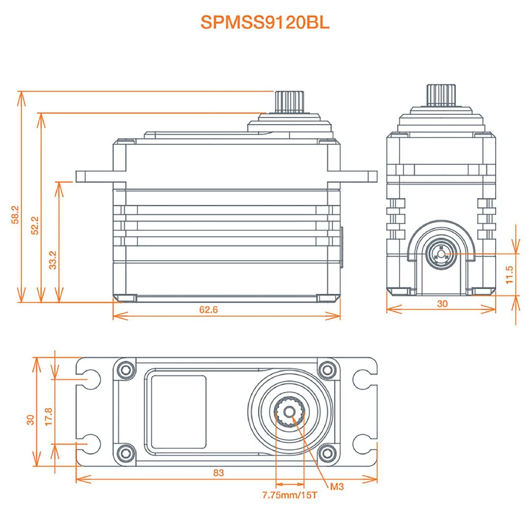 Spektrum 1/5 Torque Metal Servo – image 2