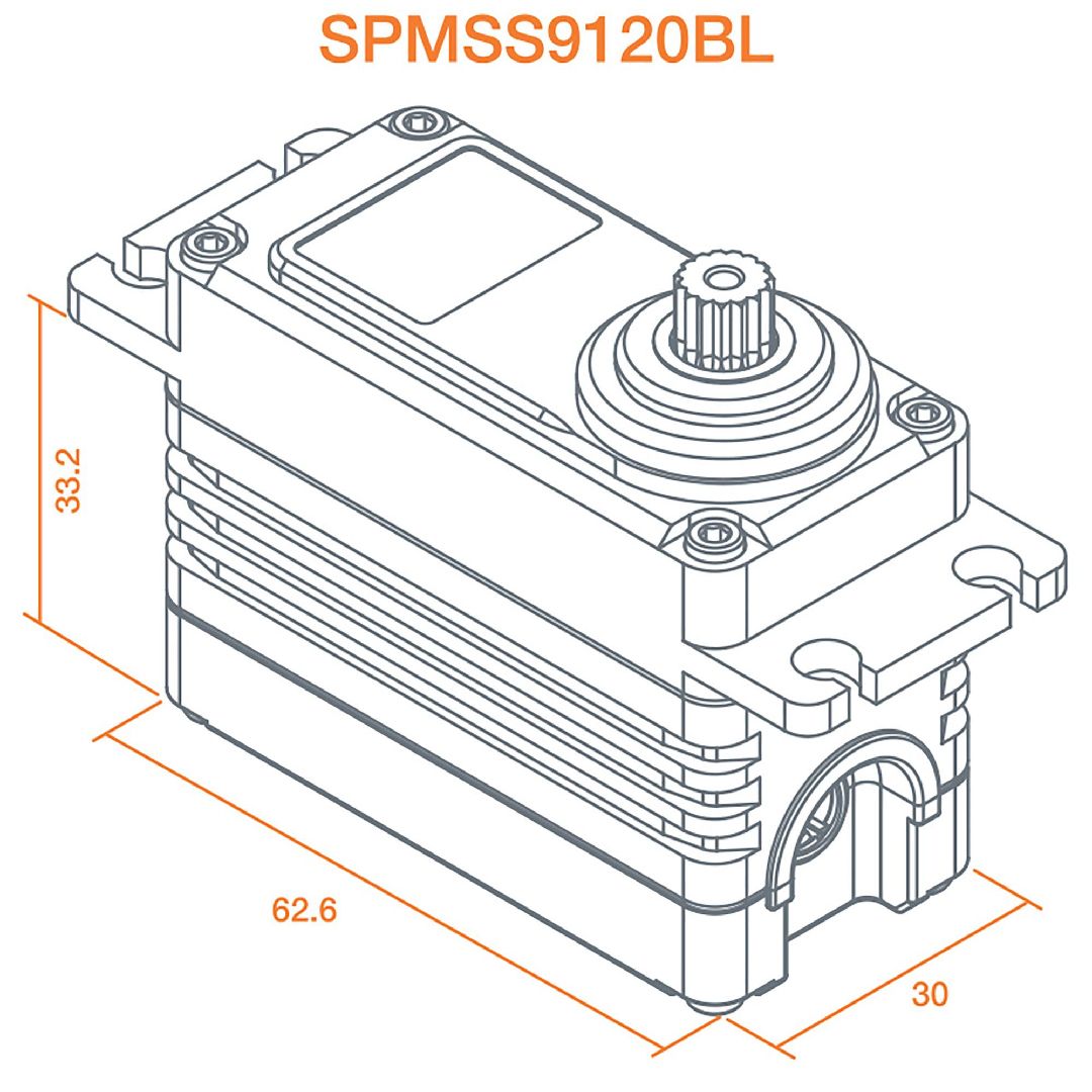 Spektrum 1/5 Torque Metal Servo – image 3
