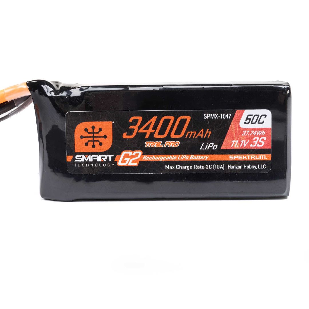 Spektrum Smart G2 Trail Pro 3400mAh 3S 11.1V 50C LiPo IC3 – image 3