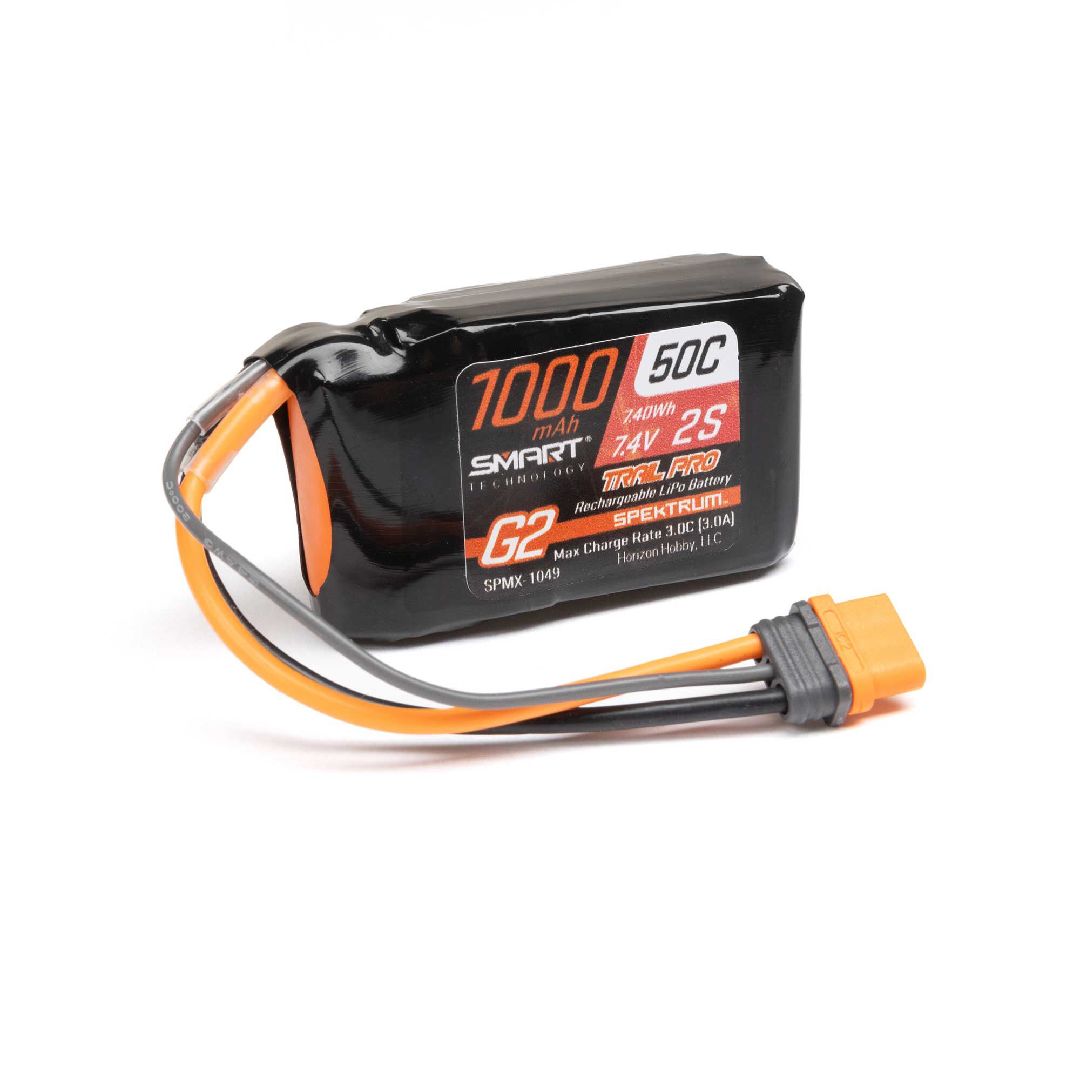 Spektrum Smart G2 Trail Pro 1000mAh 2S 7.4V 50C LiPo w/ IC2 – image 2