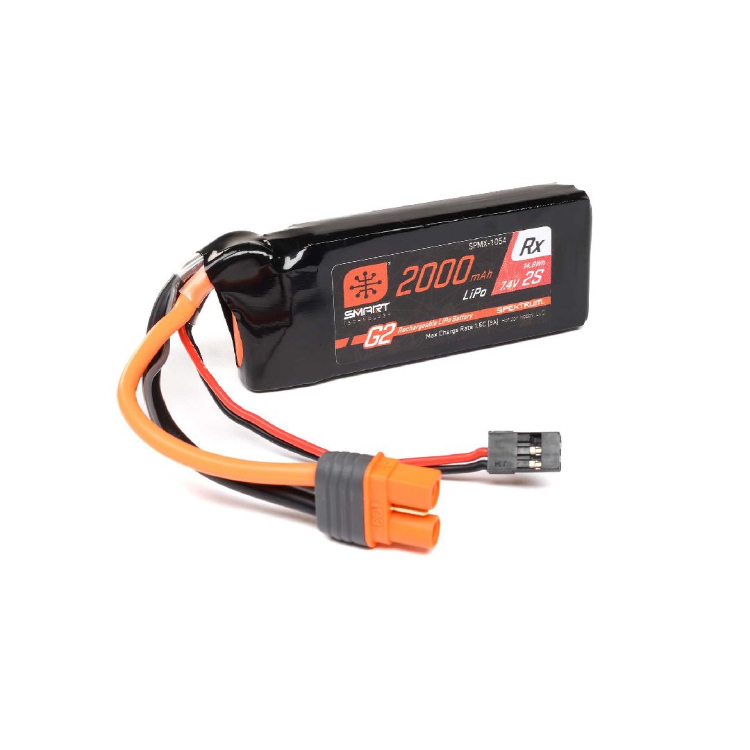 Spektrum Smart G2 Receiver LiPo 2000mAh 2S 15C IC3 – image 2