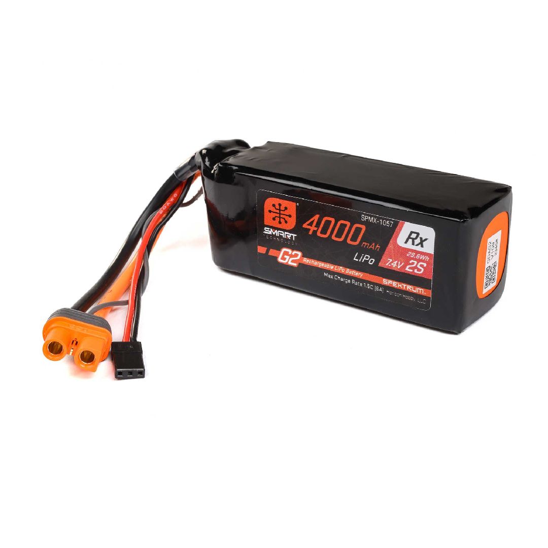 Spektrum Smart G2 Receiver LiPo 4000mAh 2S2P 15C IC3 – image 2