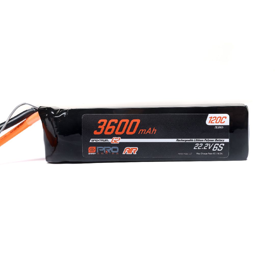 Spektrum Smart Pro Series Air 3600mAh 6S 22.2V G2 LiPo 120C IC5 – image 2