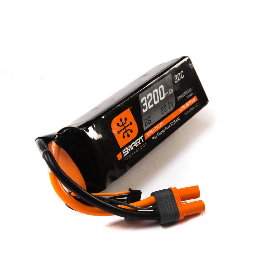 Spektrum 3200mAh 6S 22.2V Smart LiPo 30C; IC5 – image 2