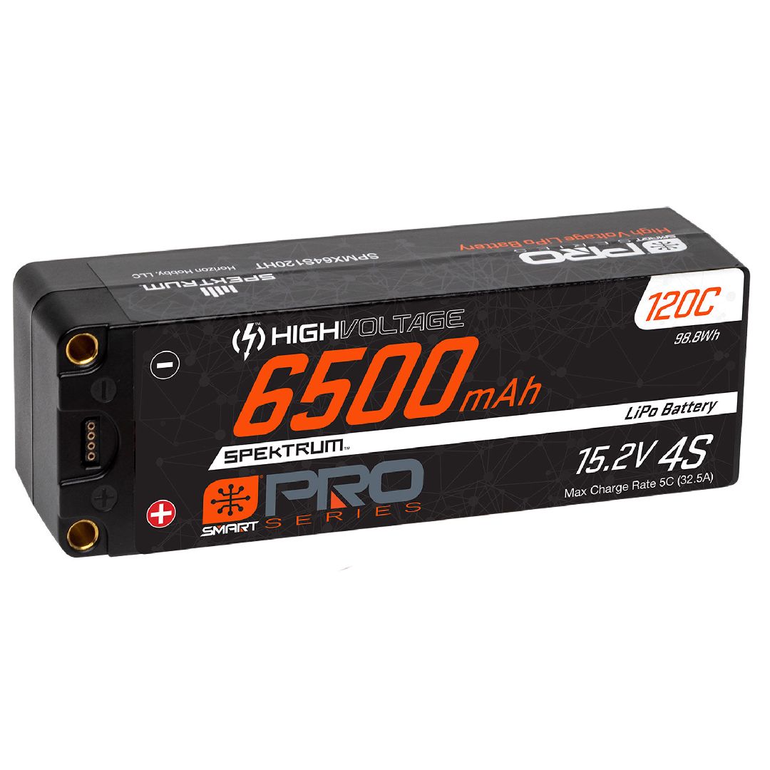 Spektrum 6500mAh 4S 15.2V Smart Pro Race HV LiPo 120C: 5mm – image 2