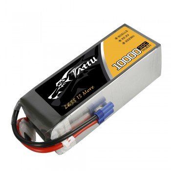 Tattu 22.2V 30C 6S 10000mAh Lipo Battery Pack EC5 – image 3