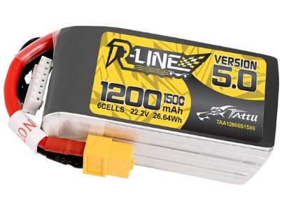 Tattu R-Line 5.0 1200mAh 22.2V 150C LiPo Battery w/XT60 Plug – image 3