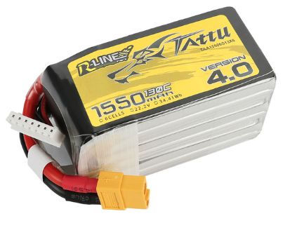 Tattu R-Line 4.0 1550mAh 22.2V 130C LiPo Battery w/XT60 Plug – image 2