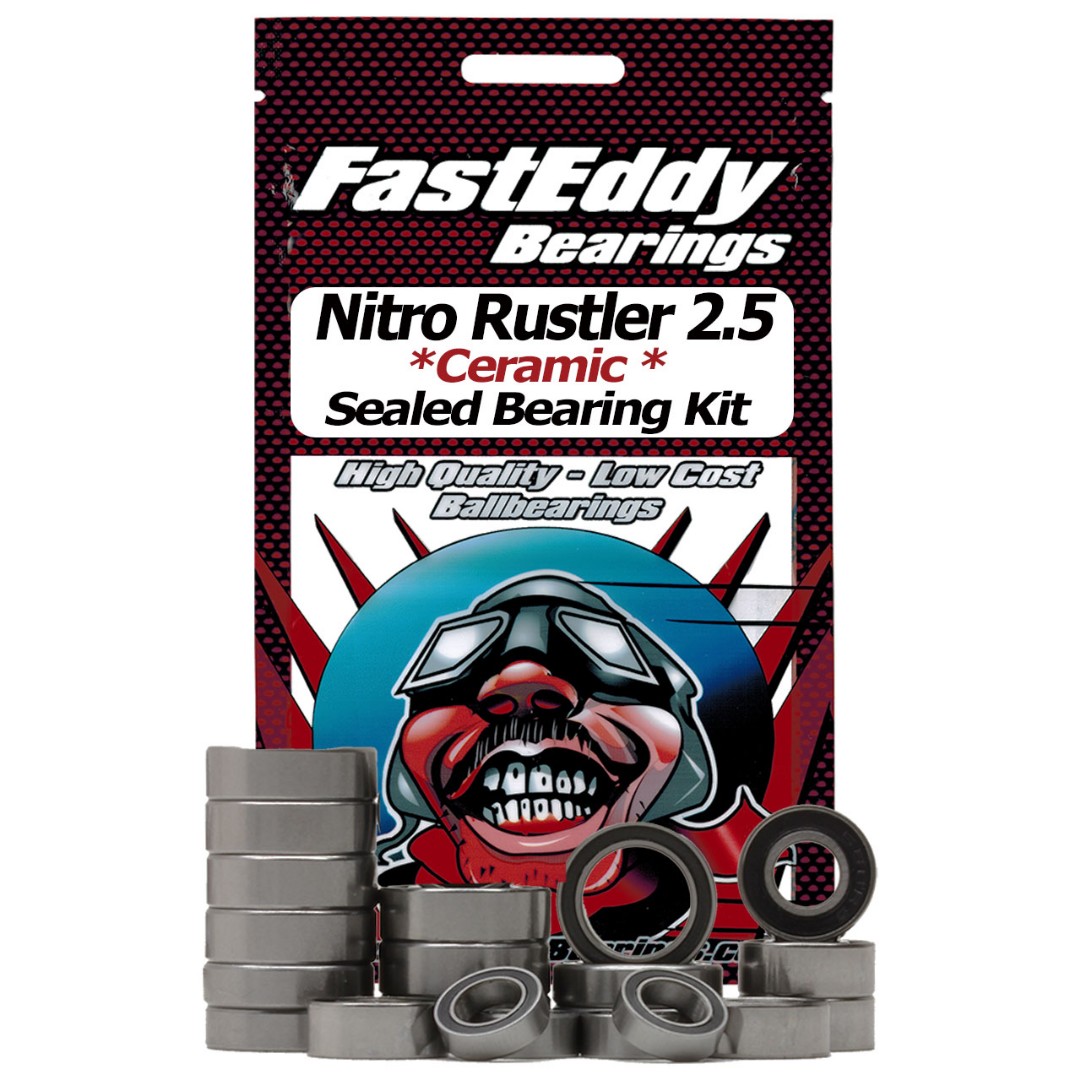 Fast Eddy Traxxas Nitro Rustler 2.5 Ceramic Rubber Sealed Kit thumbnail 1