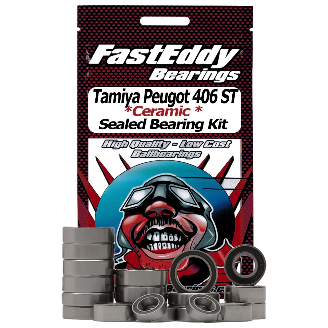 Fast Eddy Tamiya Peugot 406 ST (TL-01) Ceramic Rubber Sealed Kit thumbnail 1