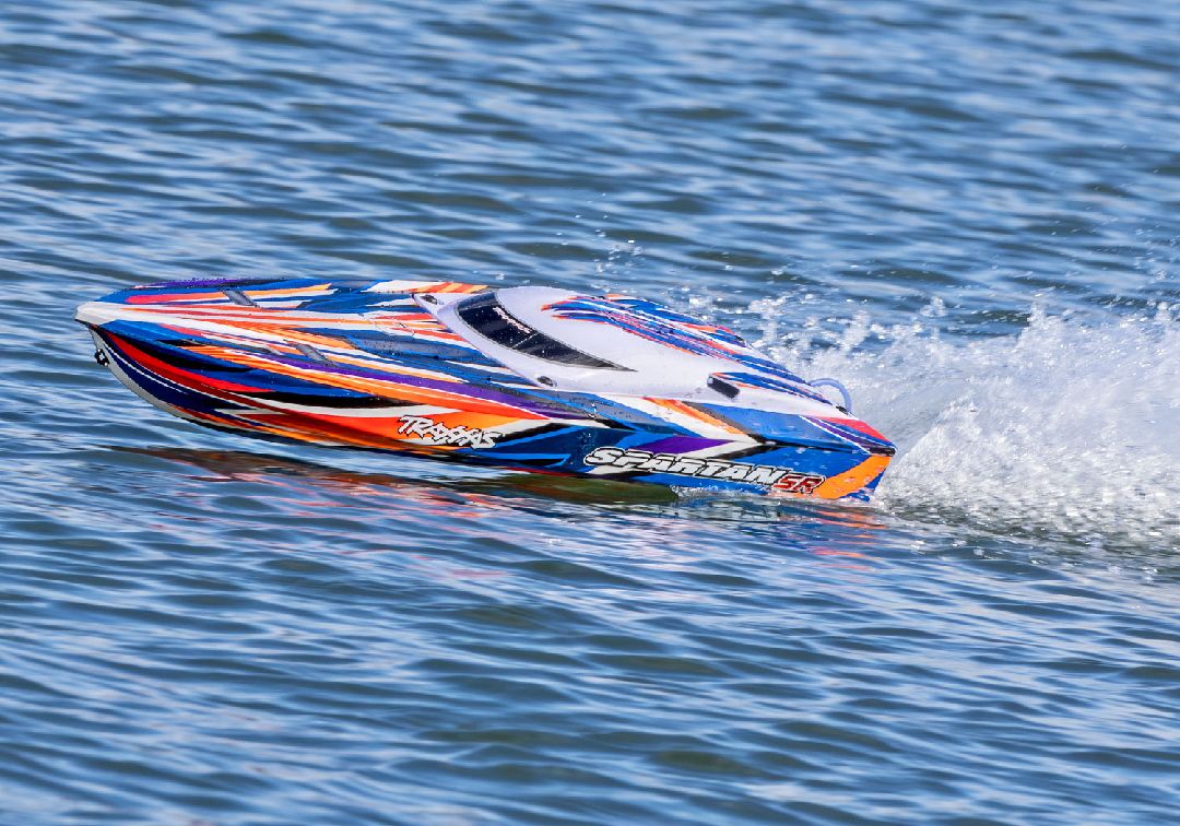 Traxxas Spartan SR 36" Race Boat with Self-Righting - Orange – image 5