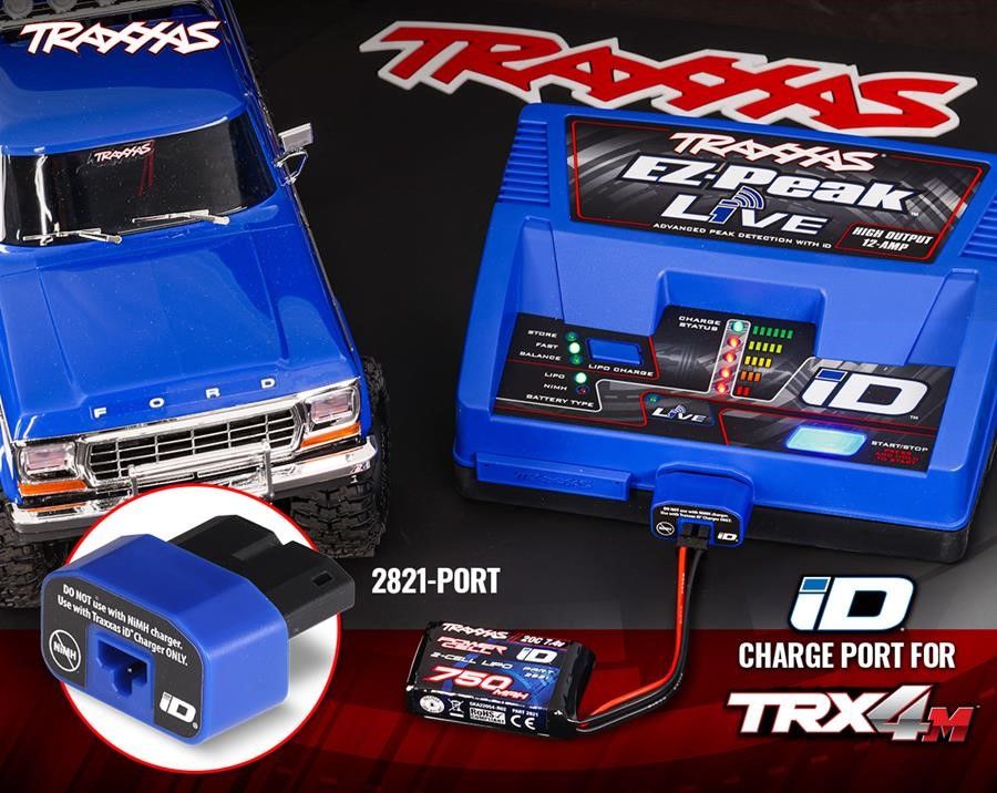 Traxxas ID Charger Port for TRX-4M Battery, 2-amp – image 2