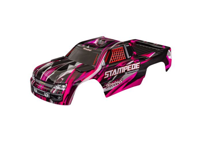 Traxxas Body Stampede Pink Clipless thumbnail 1
