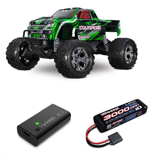 Traxxas 1/10 Stampede BL-2S HD 2wd RTR - Green w/Charger&Battery thumbnail 1
