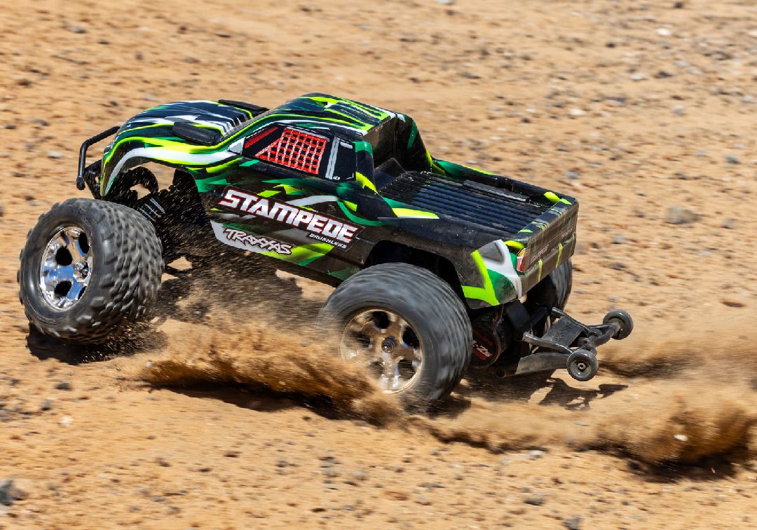 Traxxas 1/10 Stampede BL-2S HD 2wd RTR - Green w/Charger&Battery thumbnail 5